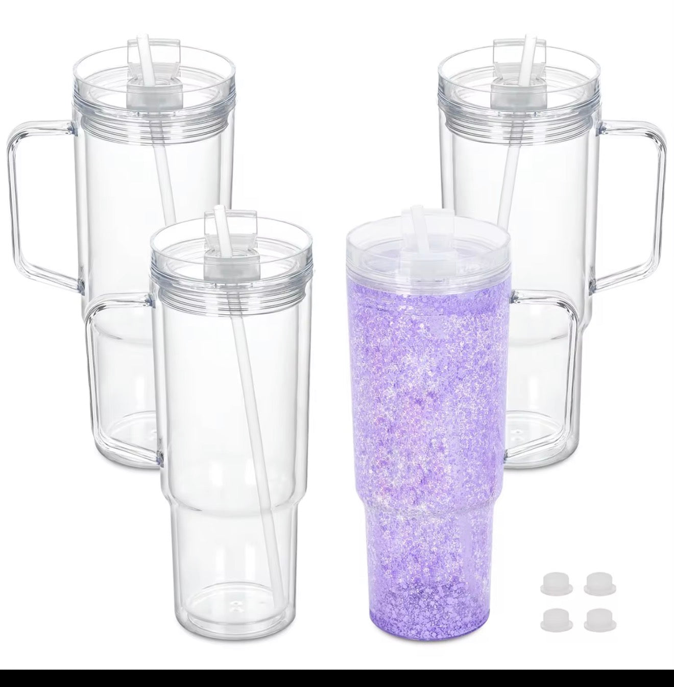 40oz snowglobe tumbler Stanley size back in stockkkkk 😍