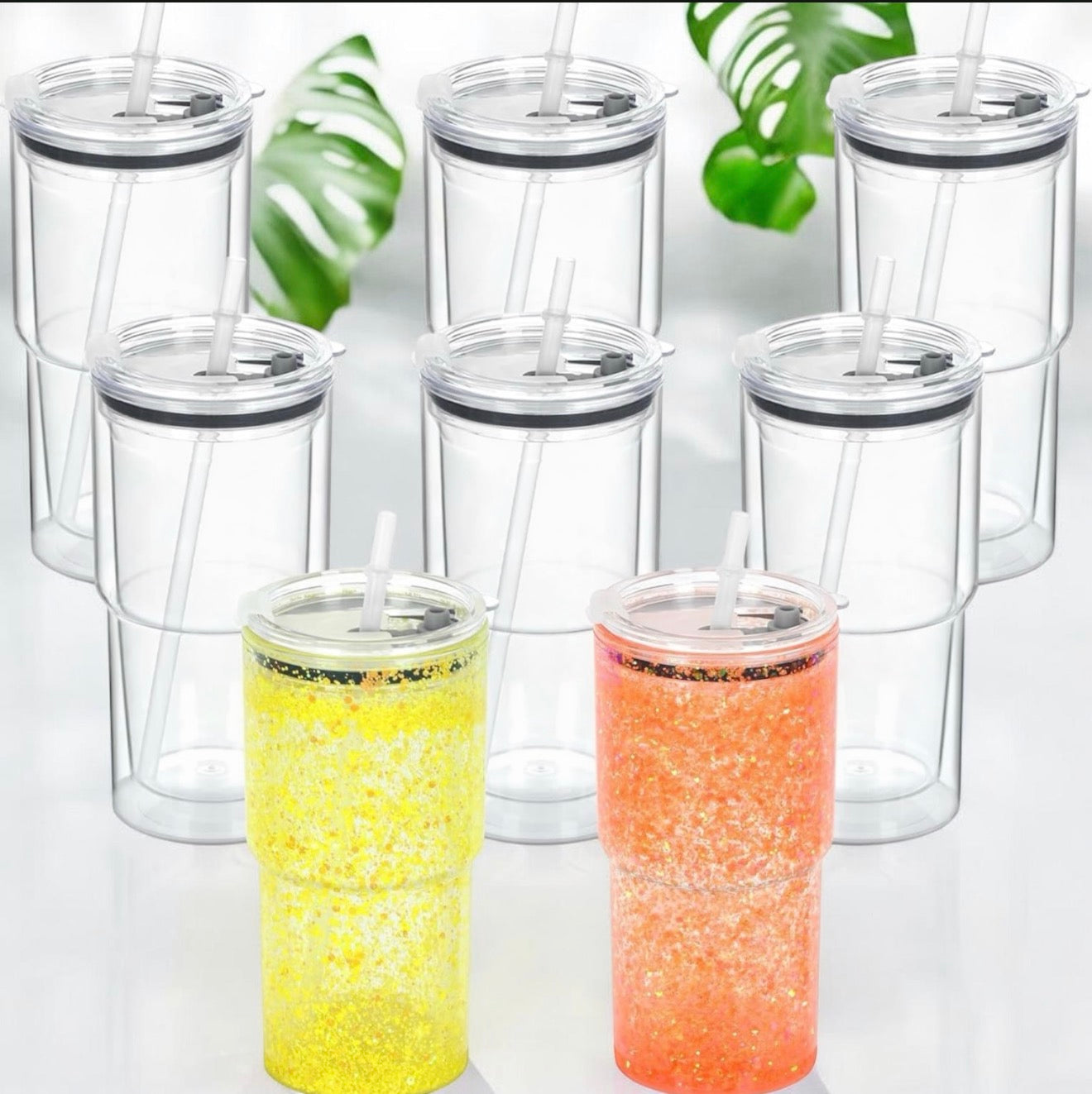 18oz snowglobe tumbler